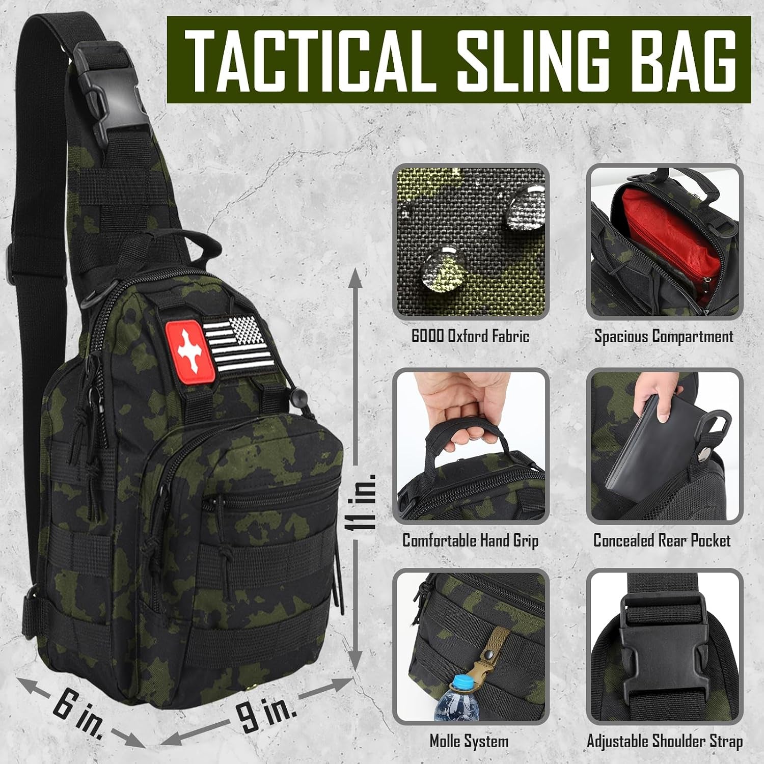 268-Piece Survival Kit, Emergency Survival Gear & First Aid Kit with Camping Tools, Headlamp & Crossbody Bag for Camping, Hiking & Hunting