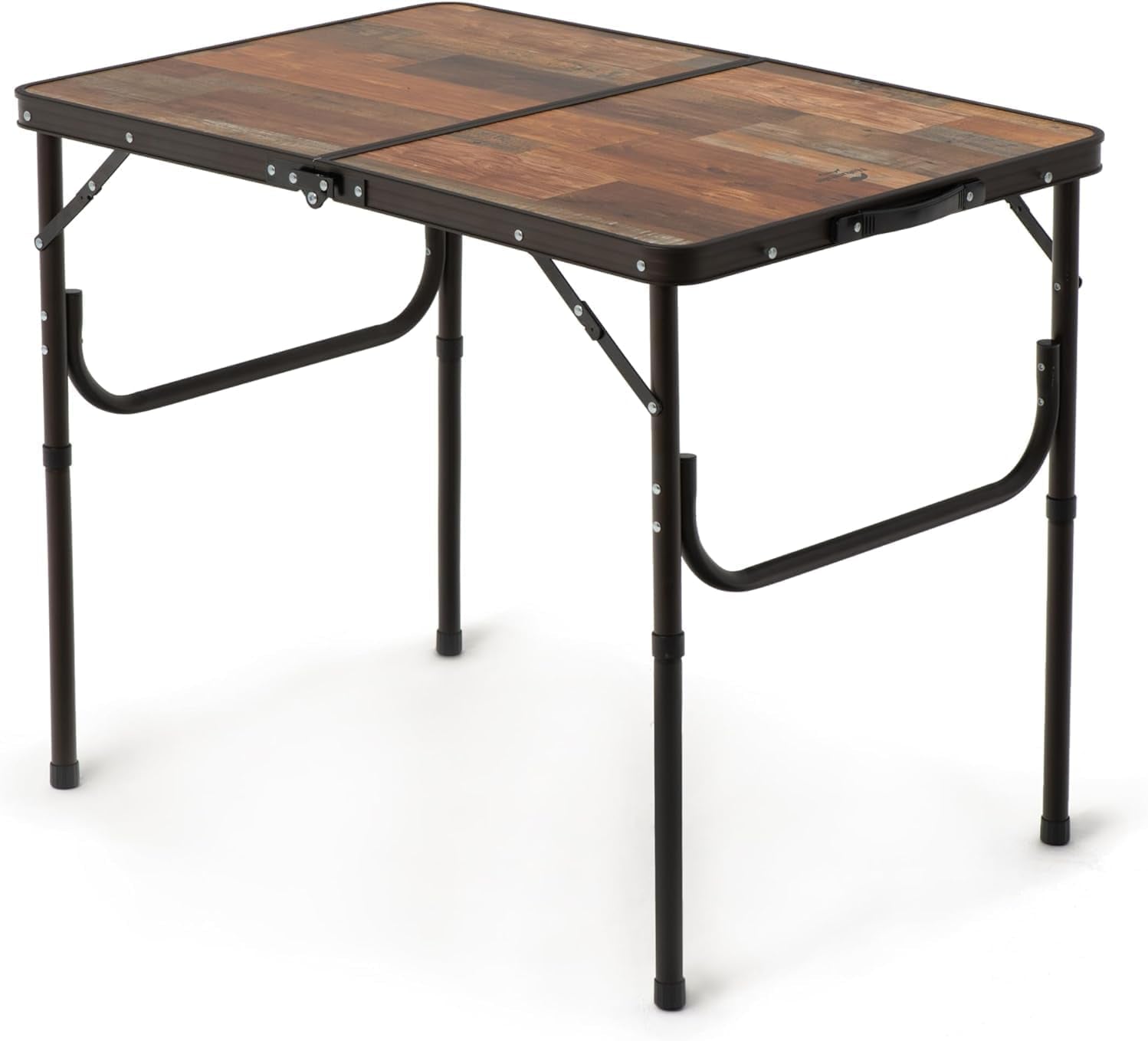 Portable Folding Camping Table, Adjustable Legs with Carry Bag, Compact Outdoor Side Table for Camping, Beach, BBQ, Cooking & Travel – Retro