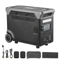 3840Wh Portable Power Station, 3600W Solar Generator with 10 Output Ports, Battery Backup for Camping, RV, Travel & Emergency Home Use