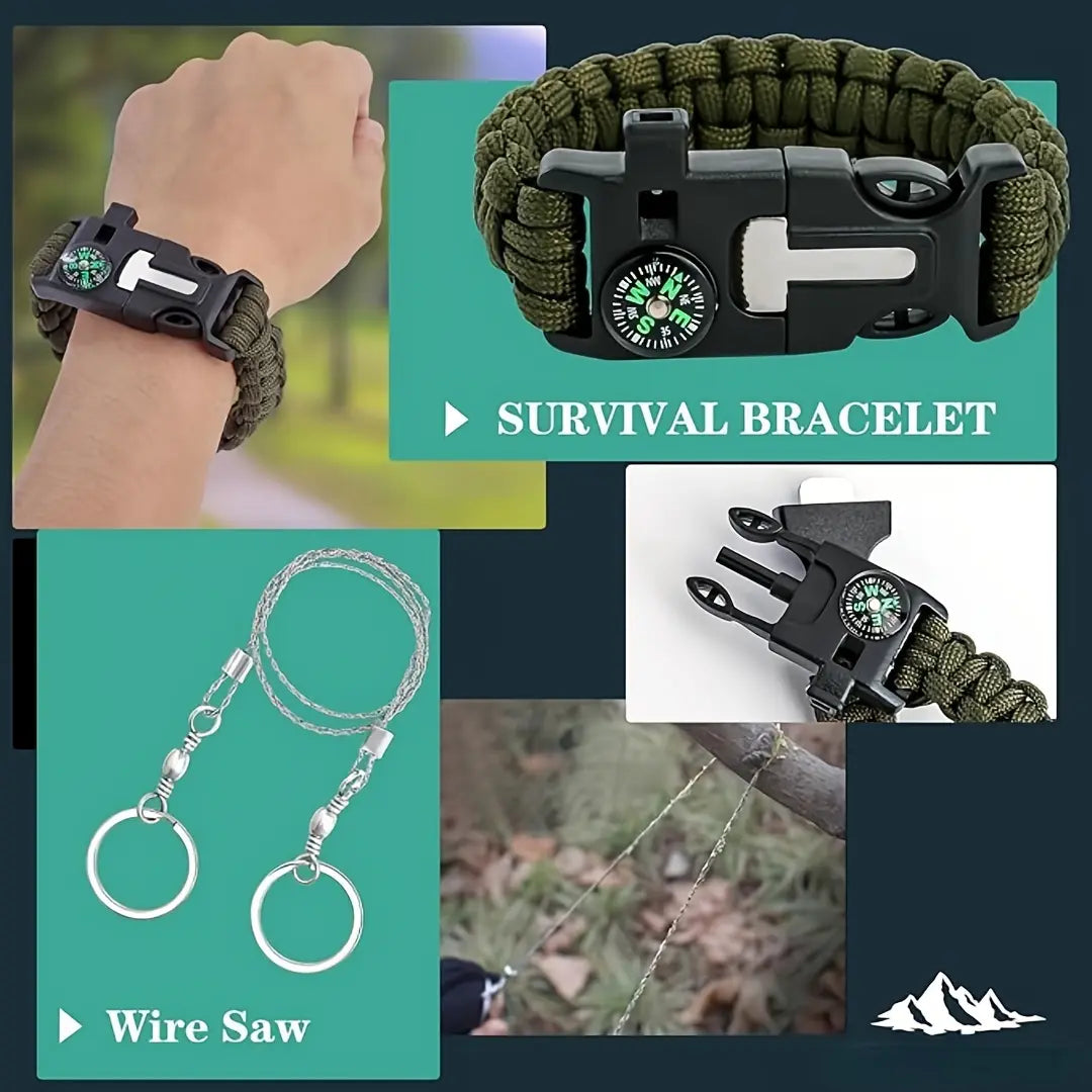 149-in-1 Survival & First Aid Kit with MOLLE Pouch, Emergency Preparedness Gear for Camping, Hiking & Outdoor Adventures, Gift for Dad, Husband & Men