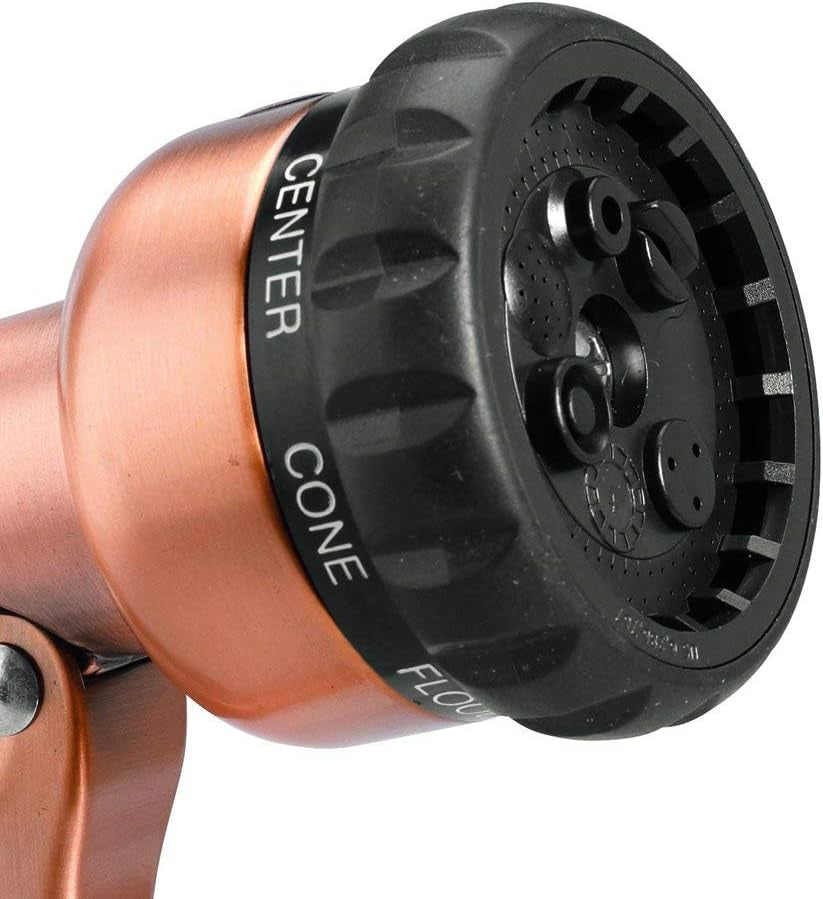 Adjustable Garden Hose Nozzle, Heavy-Duty Water Spray Nozzle for Lawn, Plants, Car Washing & Outdoor Cleaning