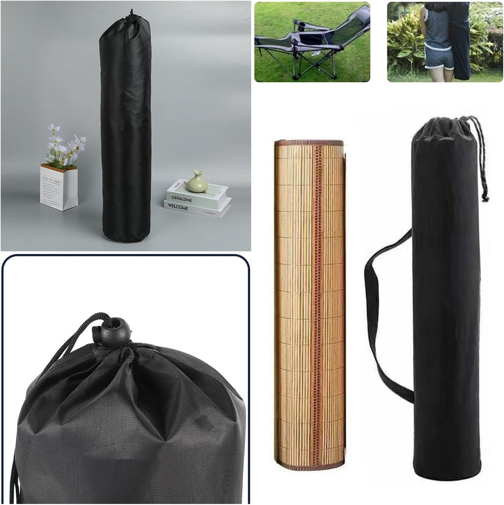 2 Pack Folding Camping Chair Carry Bags, Replacement Storage Bags with Handles, Drawstring Pouches for Portable Beach Chairs, Rocking & Folding Camp Chairs