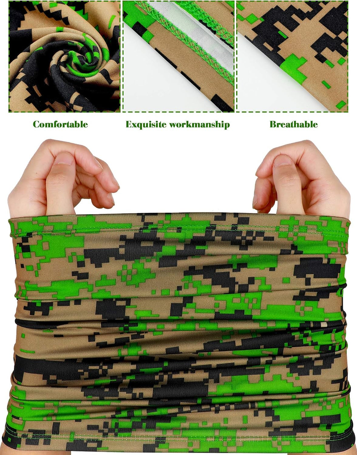 Summer Neck Gaiter Mask, Breathable UV Protection Scarf & Balaclava, Lightweight Windproof Face Cover for Men & Women, Outdoor Bandana for Hiking, Cycling & Riding