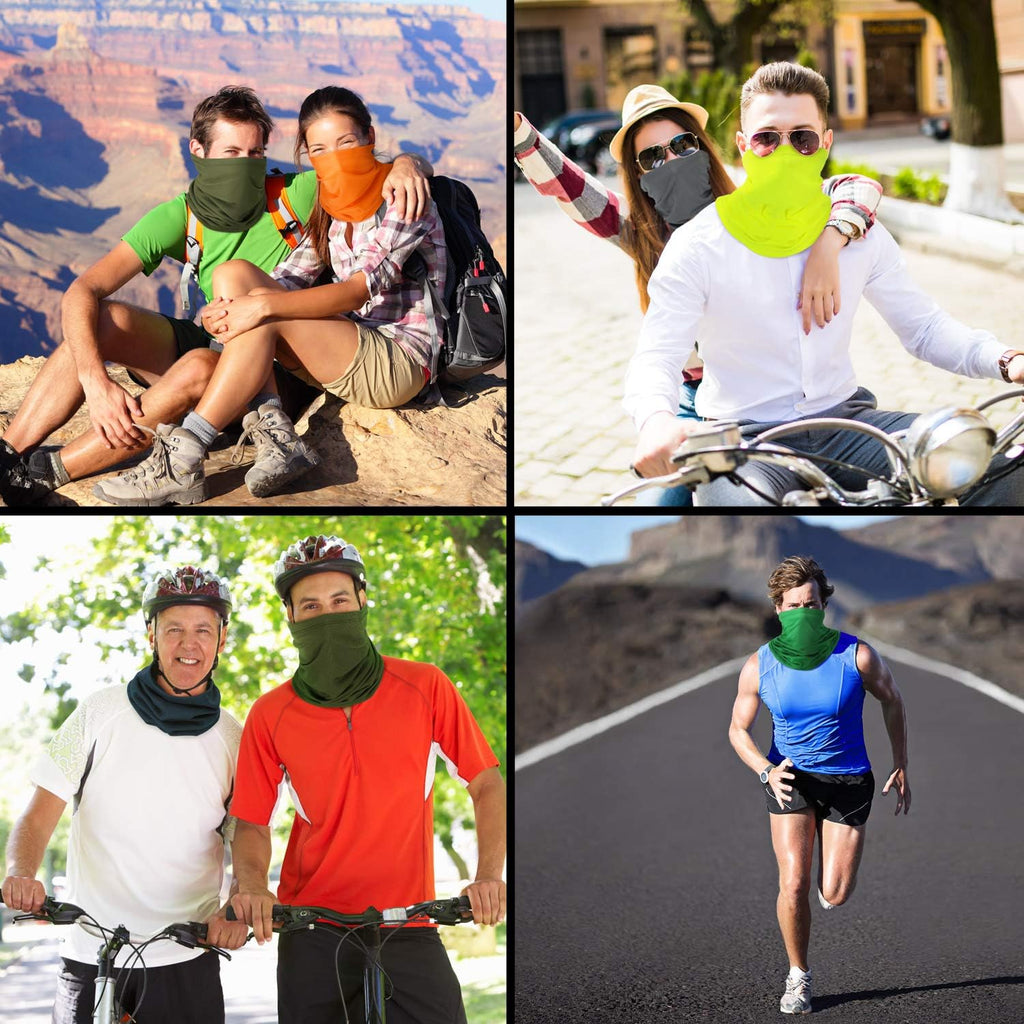 Summer Neck Gaiter Mask Windproof Scarf UV Protection Balaclava Bandanas Breathable Outdoor for Men Women
