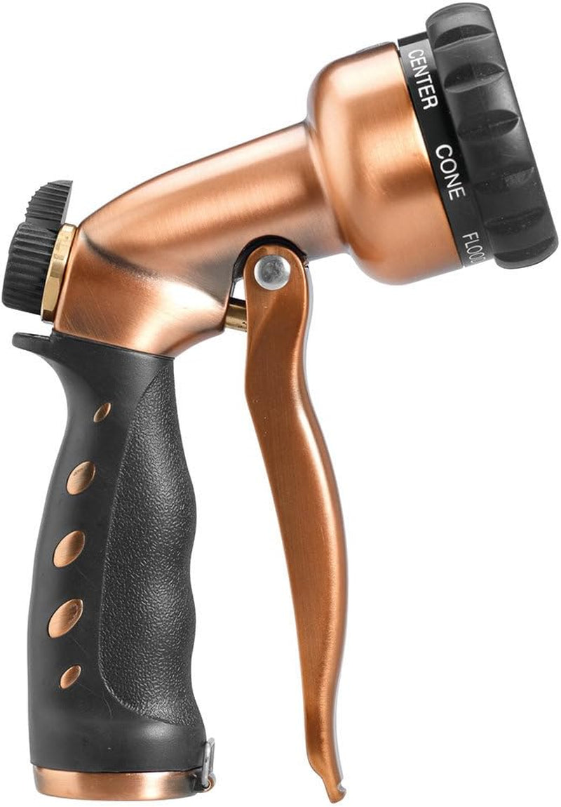 Adjustable Garden Hose Nozzle, Heavy-Duty Water Spray Nozzle for Lawn, Plants, Car Washing & Outdoor Cleaning
