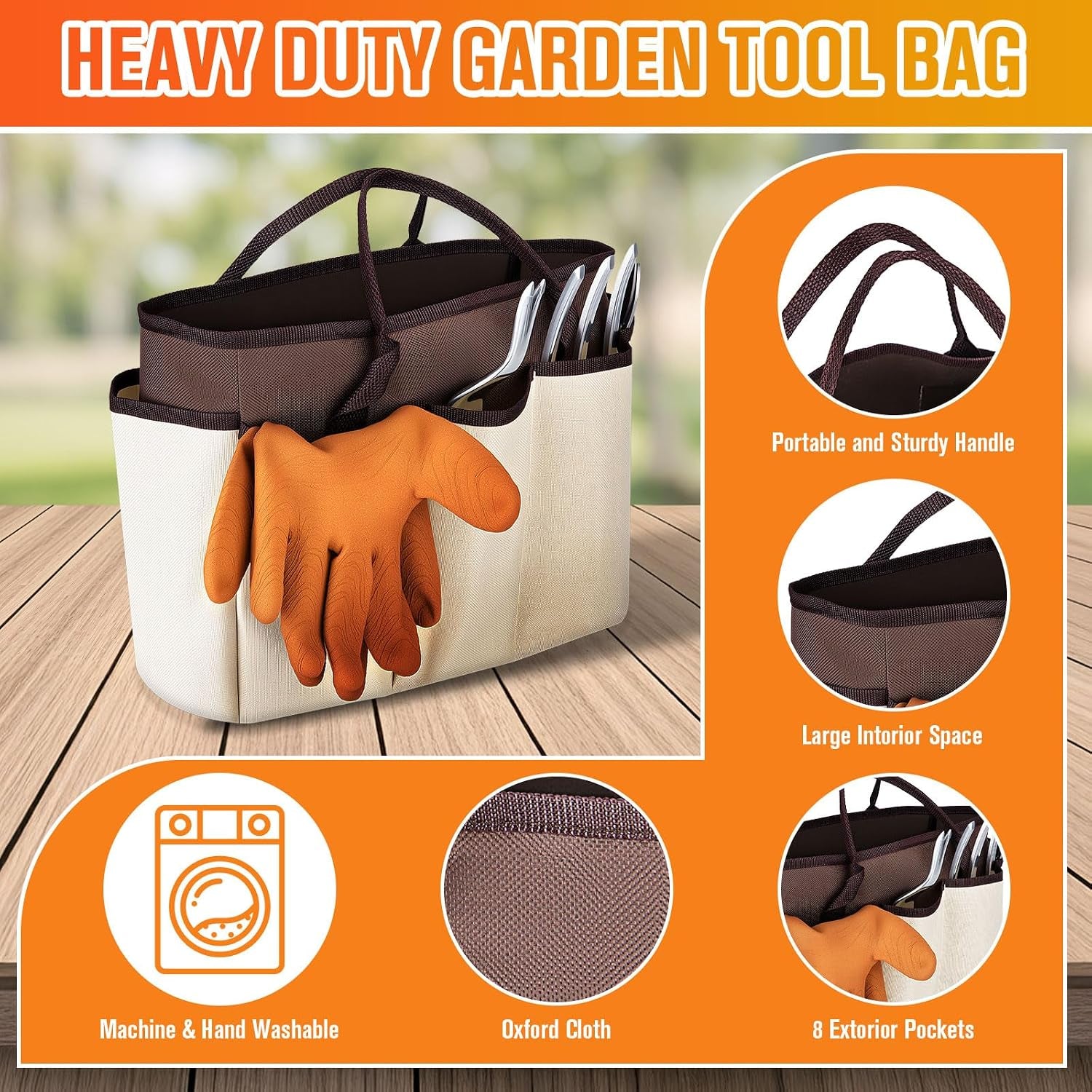 Piece Stainless Steel Garden Tool Set with Storage Bag, Heavy Duty Gardening Kit for Planting, Digging, Pruning & Transplanting