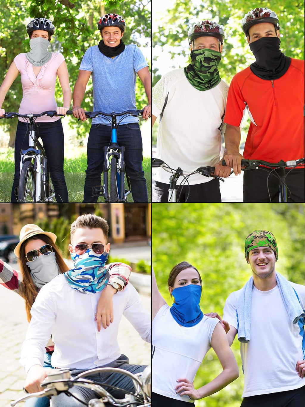 Summer Neck Gaiter Mask, Breathable UV Protection Scarf & Balaclava, Lightweight Windproof Face Cover for Men & Women, Outdoor Bandana for Hiking, Cycling & Riding
