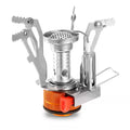 Ultralight Foldable Camping Stove, Portable Backpacking Gas Stove with Piezo Ignition for Hiking, Camping & Outdoor Cooking