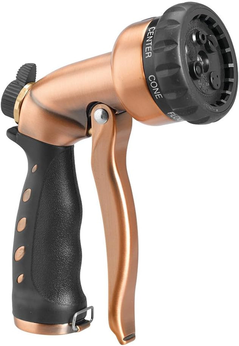 Adjustable Garden Hose Nozzle, Heavy-Duty Water Spray Nozzle for Lawn, Plants, Car Washing & Outdoor Cleaning