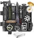 Survival Kits 27 in 1, Survival Gear and Supplies, Christmas Stocking Stuffers Camping Accessories Tactical Gear Fishing Equipment for Camping Hiking Hunting, Christmas Birthday Gifts for Men