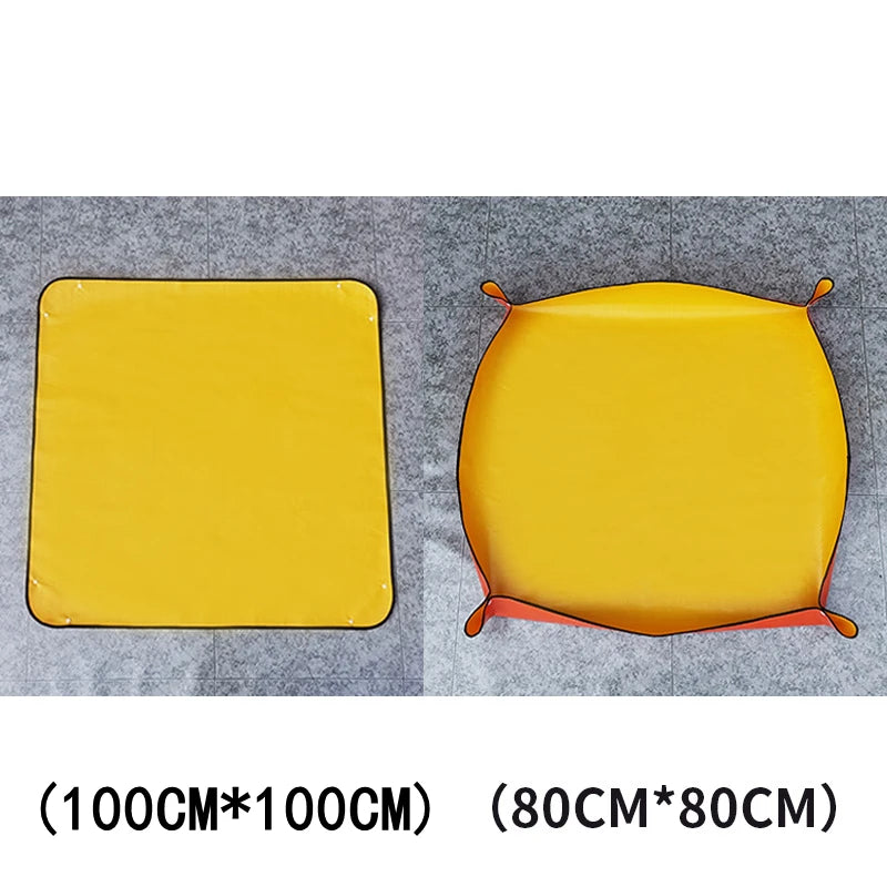 Waterproof Foldable Plant Repotting Mat, PE Gardening Potting Pad for Planting, Transplanting & Flower Potting