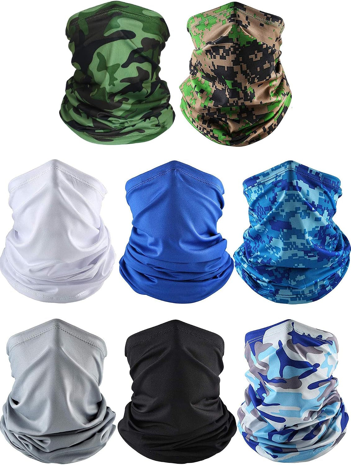 Summer Neck Gaiter Mask, Breathable UV Protection Scarf & Balaclava, Lightweight Windproof Face Cover for Men & Women, Outdoor Bandana for Hiking, Cycling & Riding